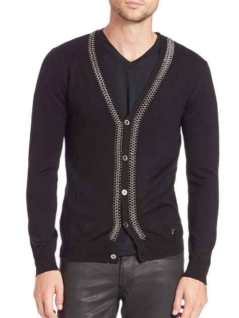 cardigan mens versace|versace cardigan men's.